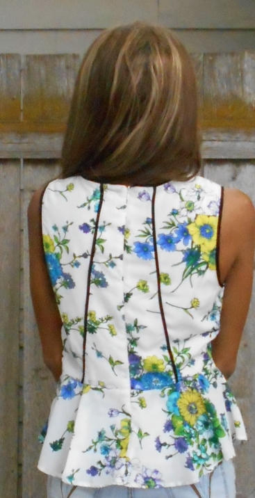 floral top back